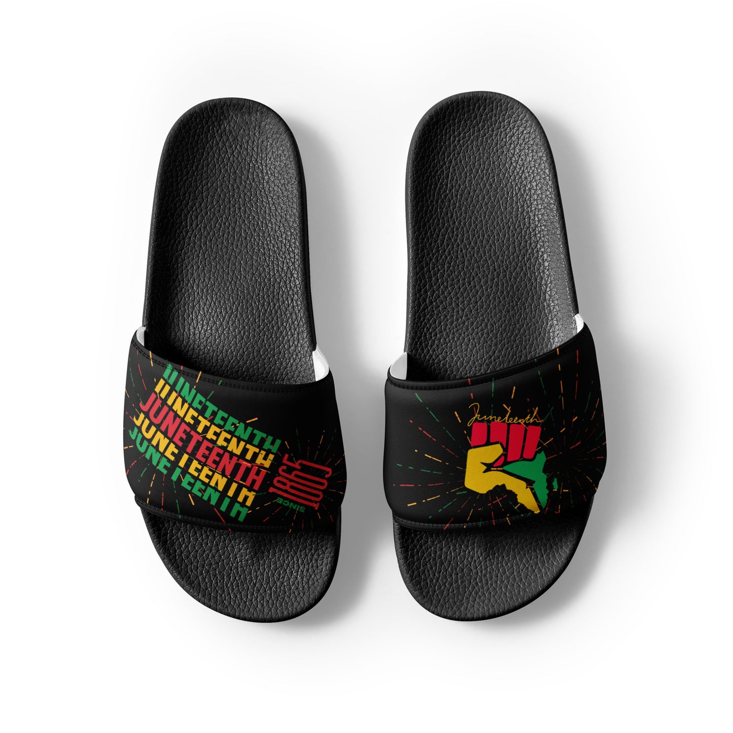 Juneteenth Pride Men's slides