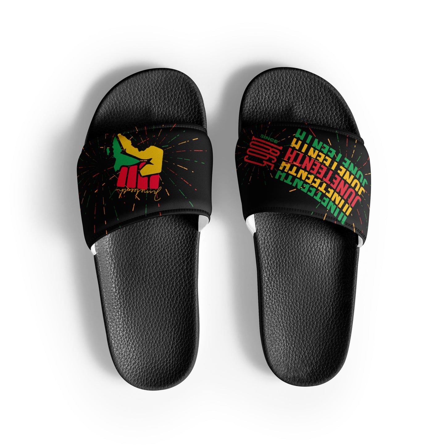 Juneteenth Pride Men's slides