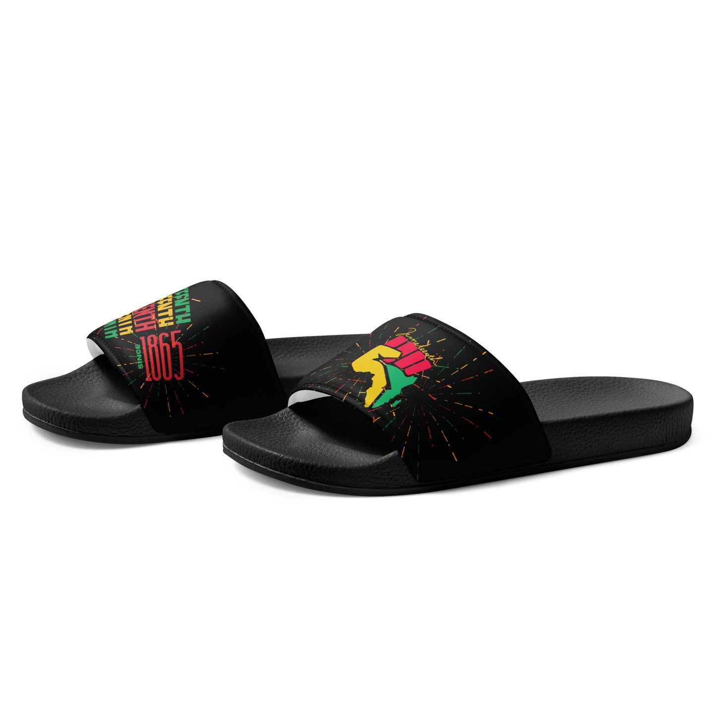 Juneteenth Pride Men's slides