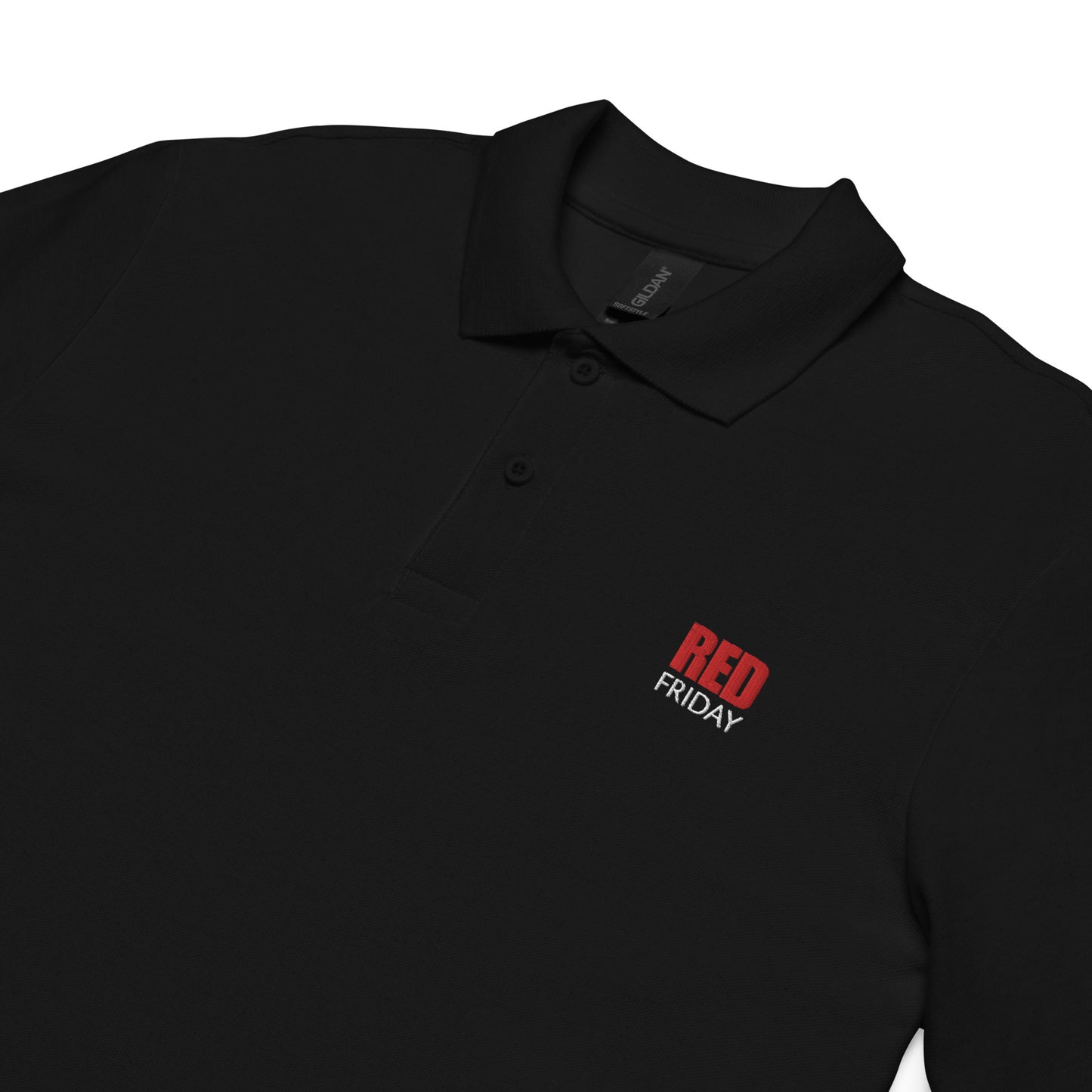 RED Friday Embroidered Polo Shirt - Support Our Troops